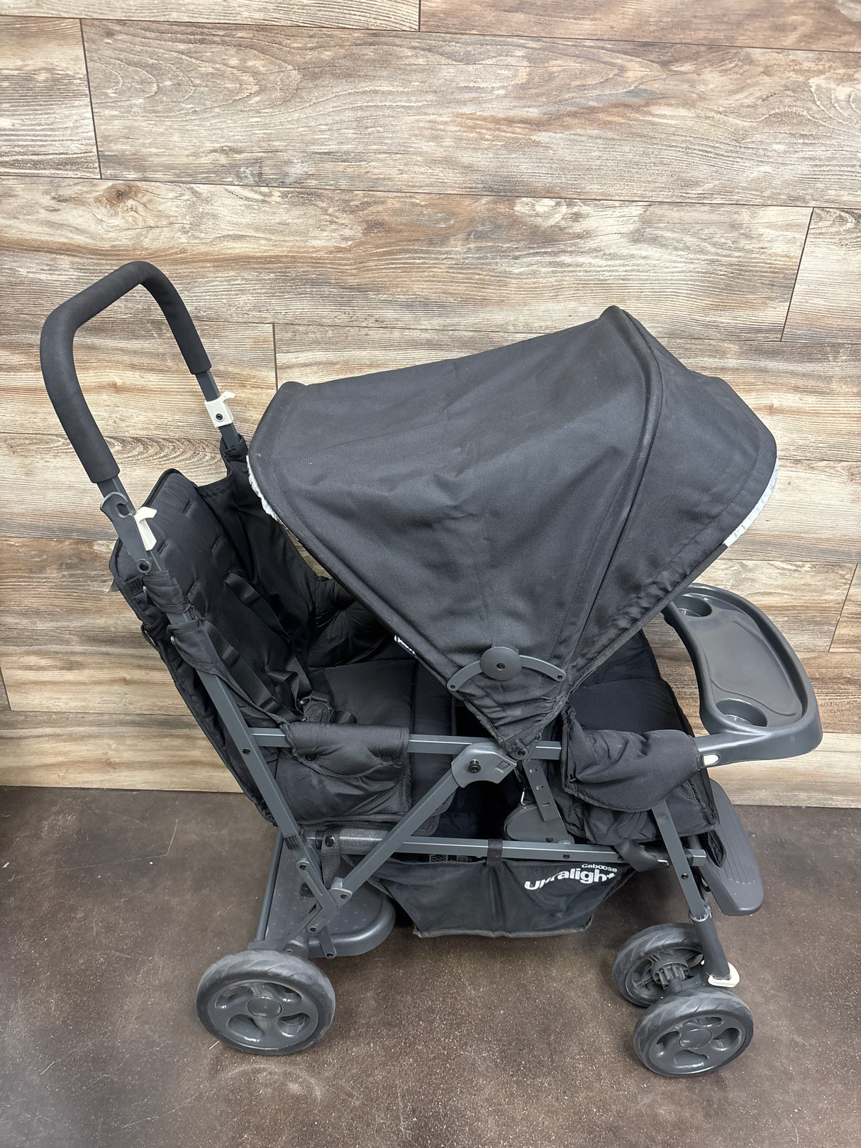 Joovy Caboose Ultralight Sit and Stand Double Stroller Black