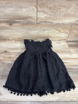 Laced Overlay Dress Black sz 3T