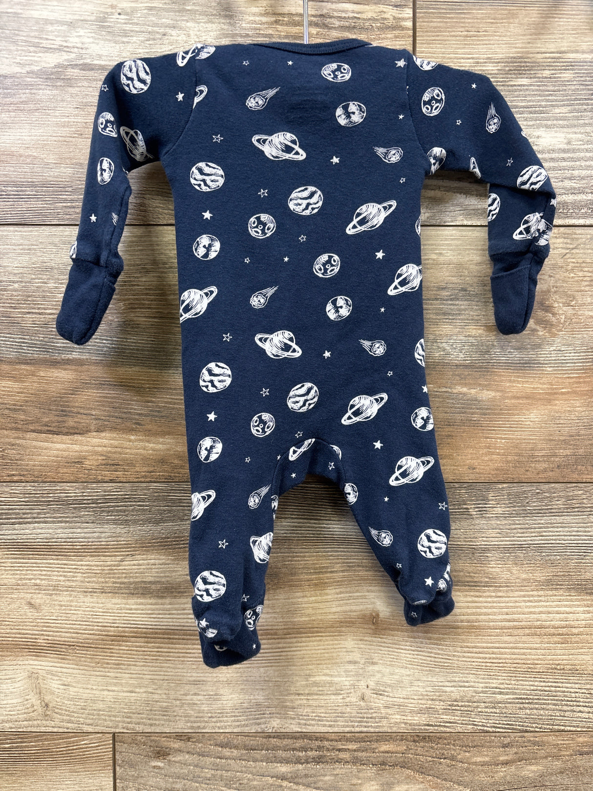 Member's Mark Planet Print Sleeper Navy sz Newborn