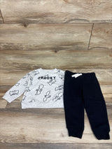 Child Of Mine 2pc Spooky Sweatshirt & Pants Set Grey sz 2T