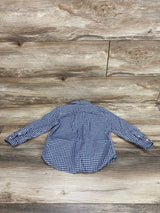 Baby Gap Navy Gingham Poplin Shirt sz 3T