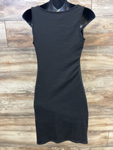 Pinkblush Sleeveless Ribbed Fitted Maternity Dress Black sz Medium