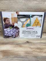 NEW Boppy Preferred Shopping Cart & High Chair Cover Grey