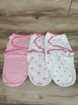 Sandjest 3pk Swaddle Wraps Pink sz 0-3m