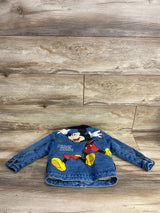Zara x Disney Mickey Mouse Sherpa Lined Denim Jacket sz 2-3T