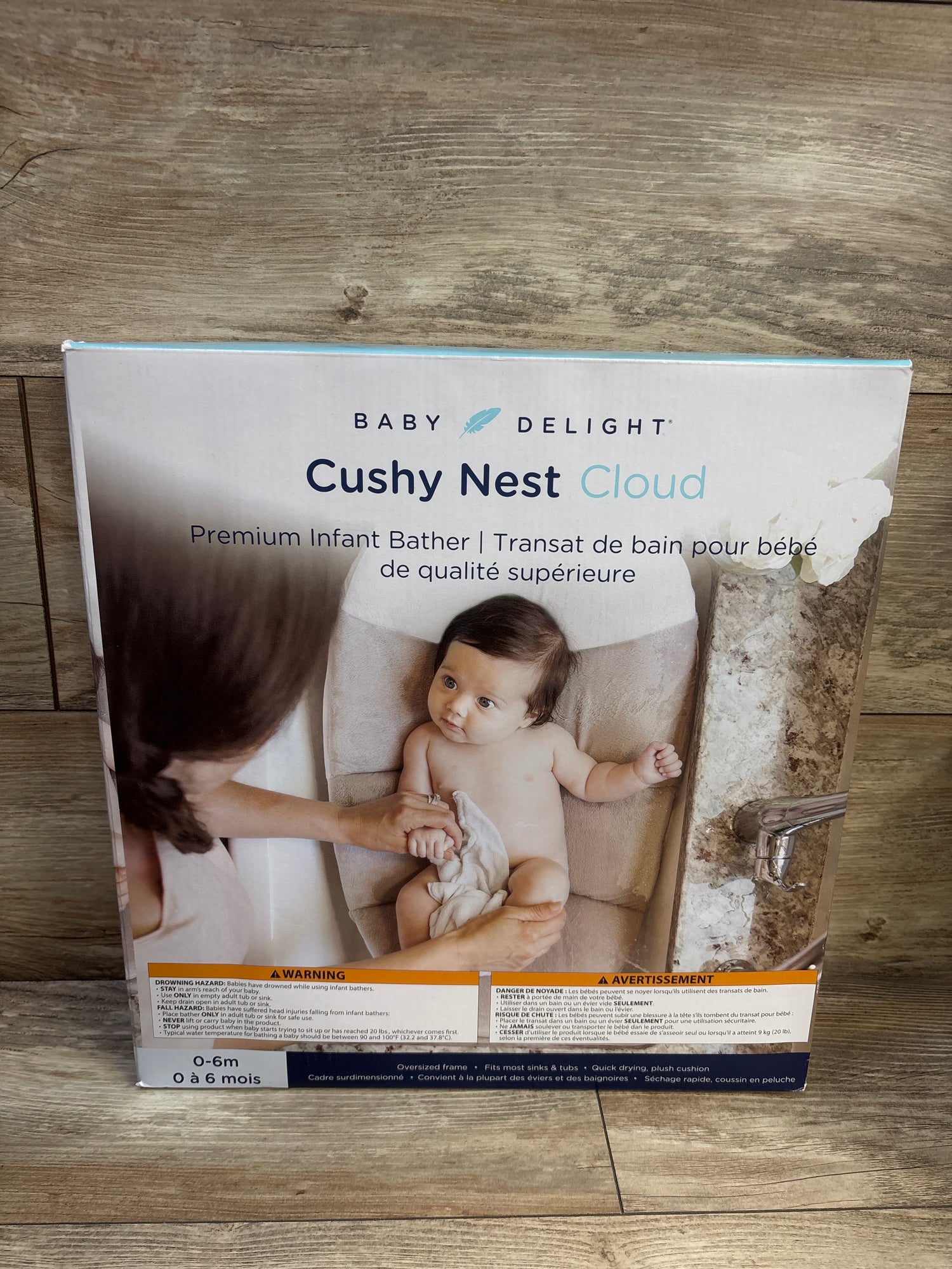 NEW Baby Delight Cushy Nest Cloud Premium Infant Bather