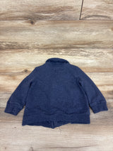 Tommy Bahama Button-Up Collared Sweatshirt Blue sz 12m