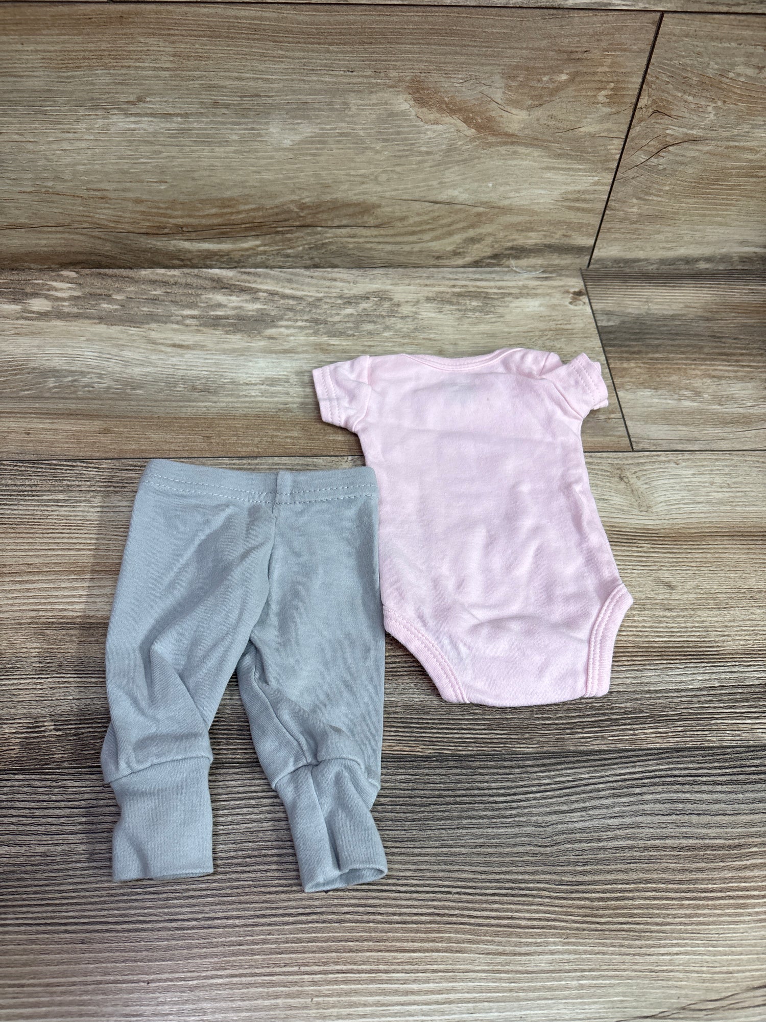 Luvable Friends 2pc Bodysuit & Pants Set Pink sz Preemie