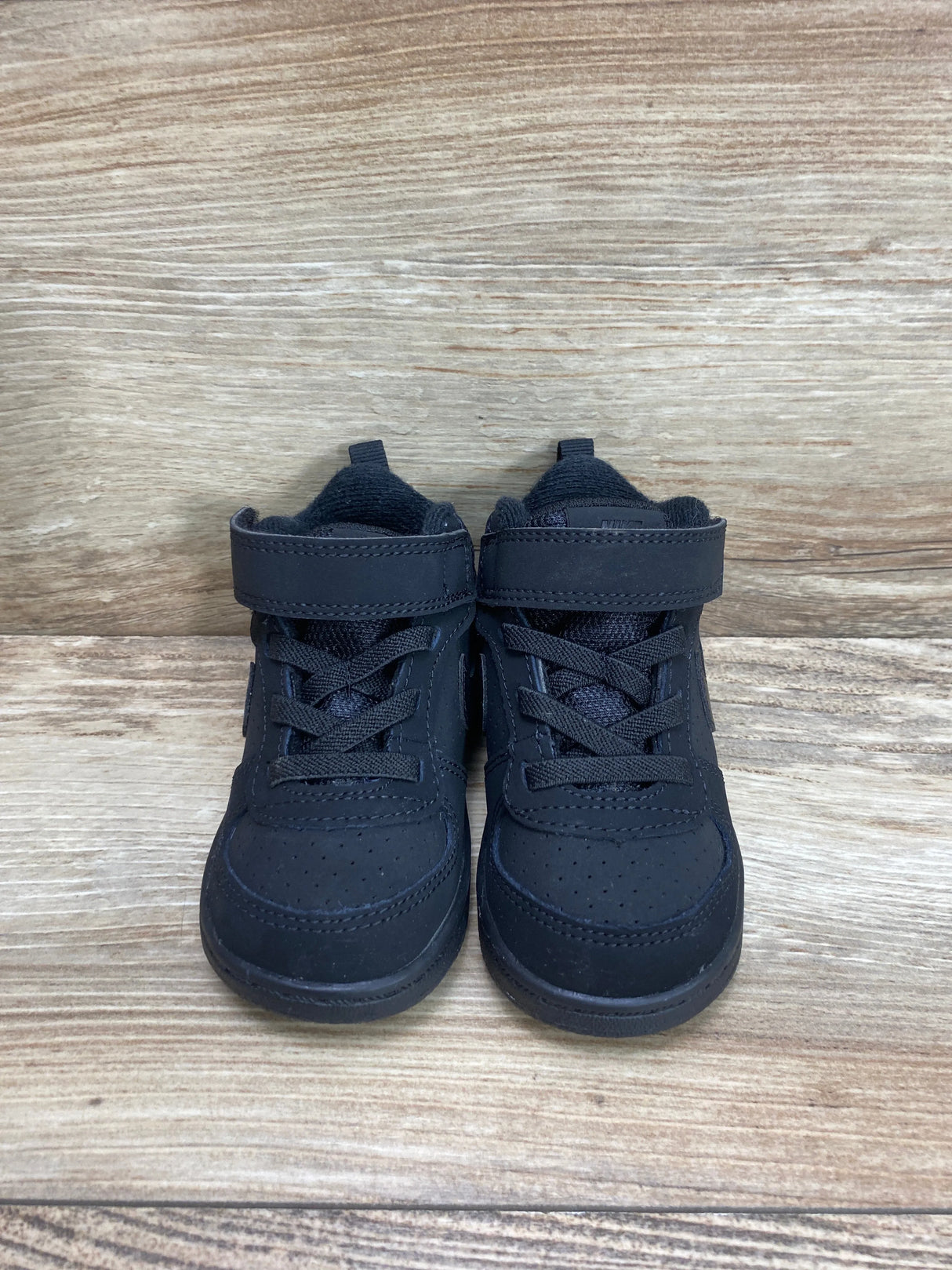 Nike Court Borough Mid TD 'Triple Black' Sneakers sz 6c