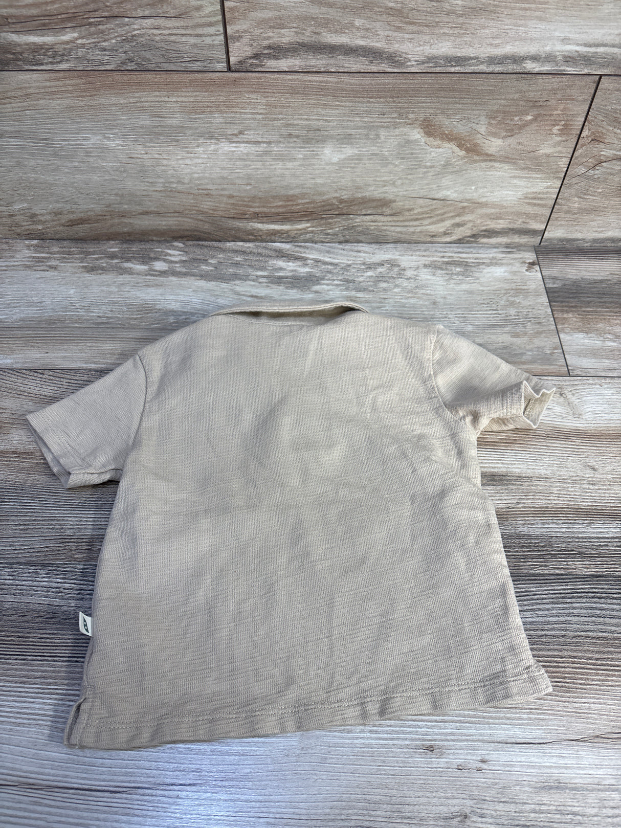 Easy Peasy Jacquard Polo Shirt Beige sz 2T