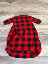 Carter's Buffalo Plaid Fleece Sleep Sack Red sz 0-3m