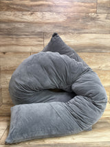 Queen Rose Classic U-Shaped Pregnancy Pillow, Grey