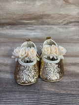 Myggpp Glitter Mary Jane Flats Gold sz 1c
