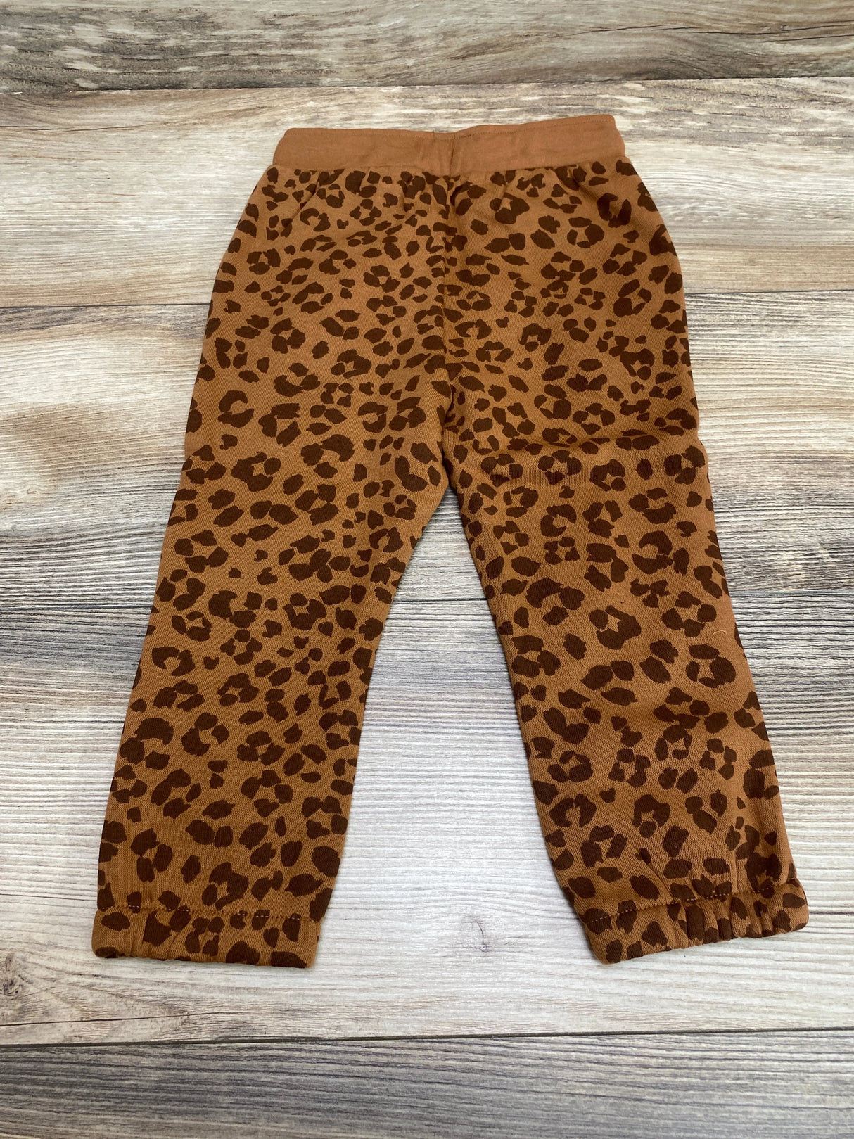 NEW Okie Dokie Brown Leopard Print Jogger Pant sz 18m