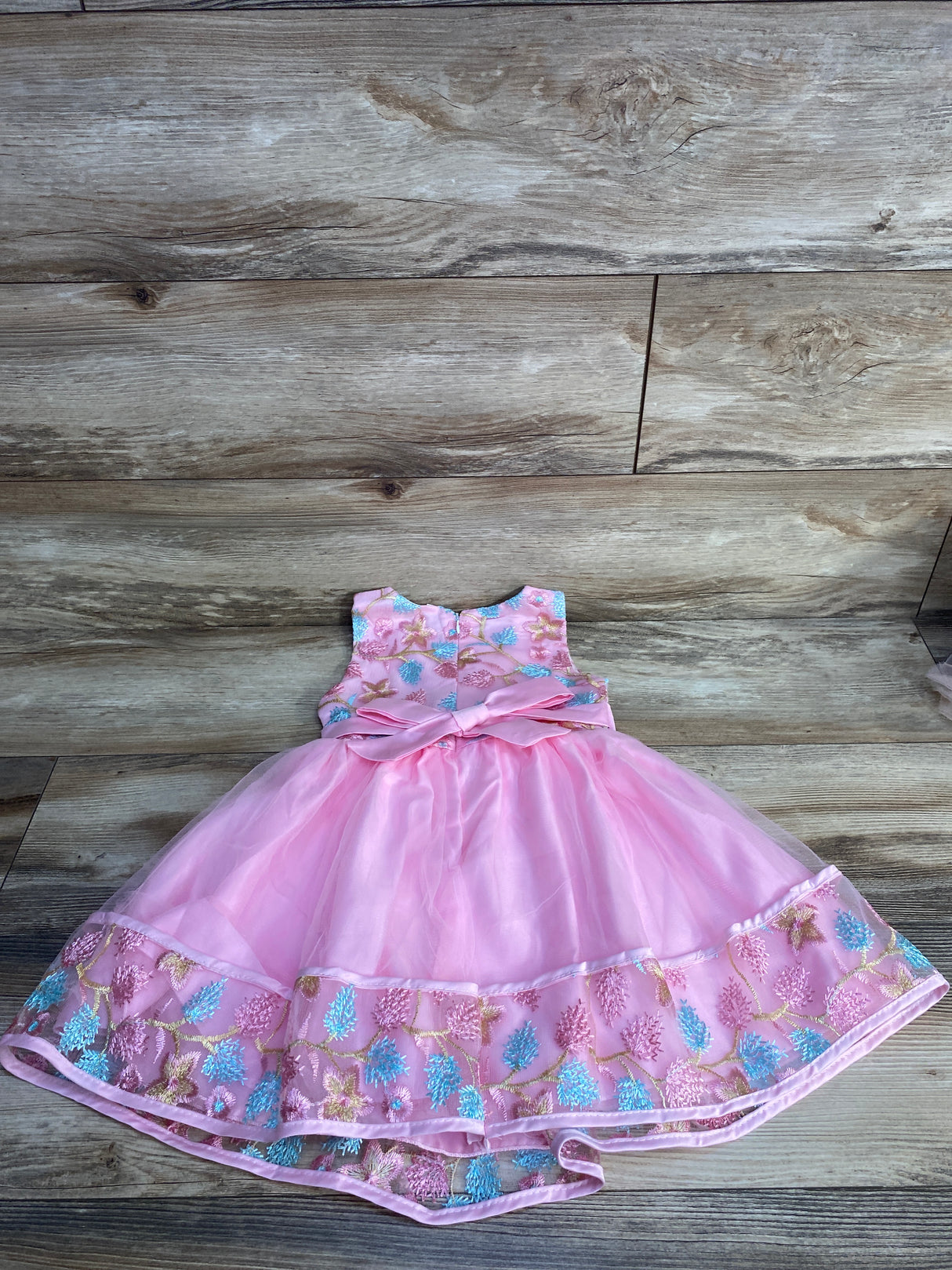 Floral Embroidered Dress Pink sz 3T