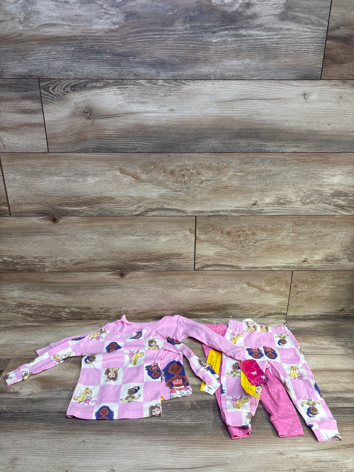 NEW Disney Princess 4pc Pajama Set Pink sz 18m