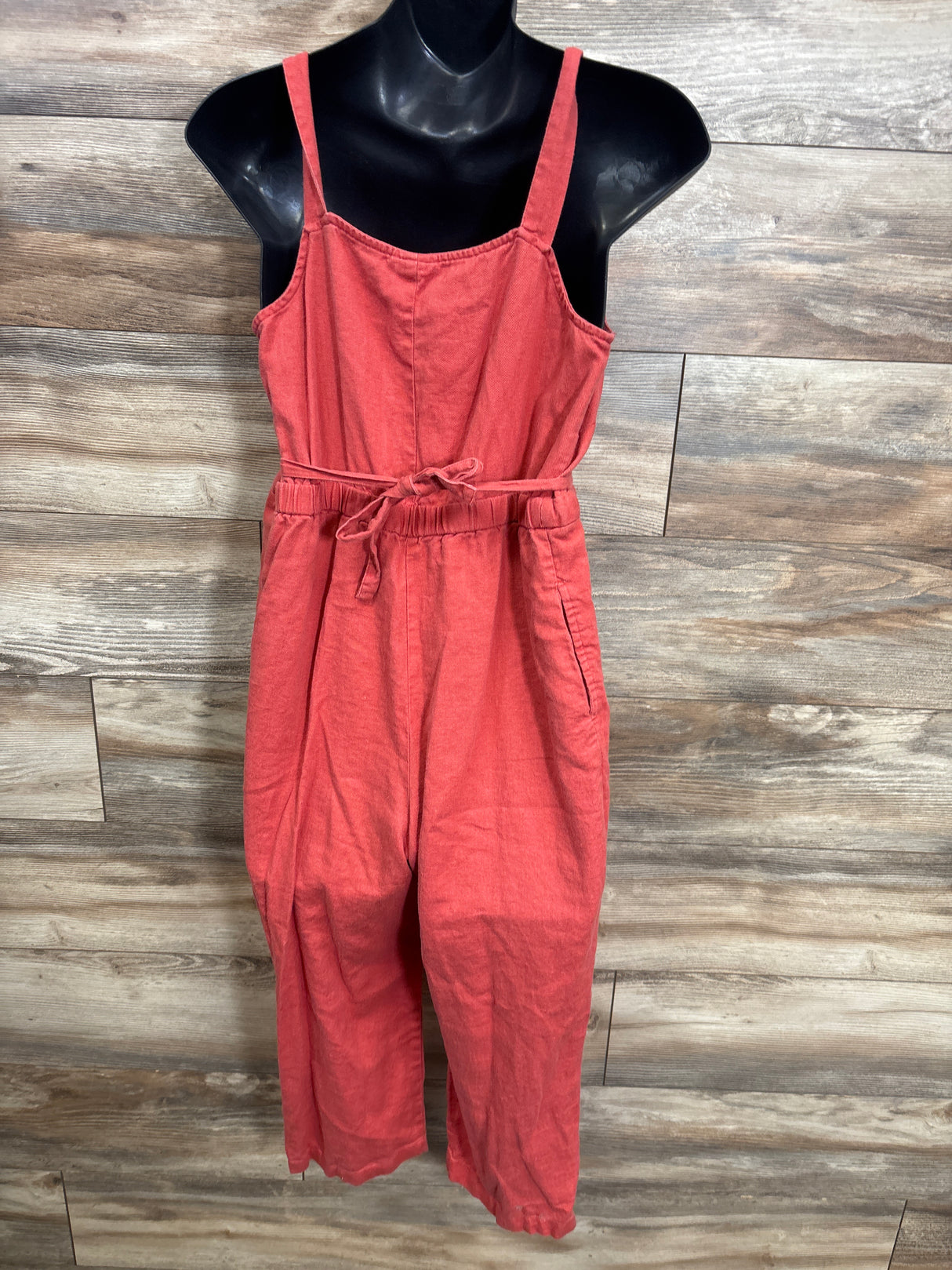 Isabel Maternity Tank Jumpsuit Red sz Small