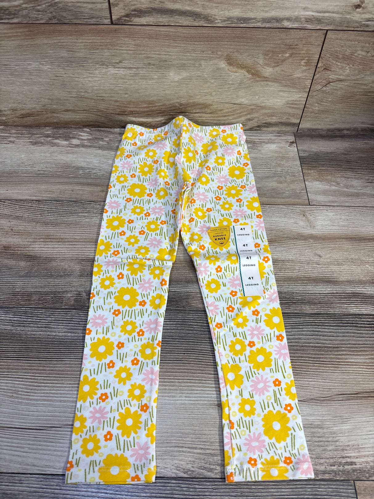 NEW Cat & Jack Floral Leggings White sz 4T