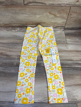 NEW Cat & Jack Floral Leggings White sz 4T