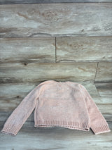 Nicole Miller Metallic Chunky Knit Sweater Peach sz 5T
