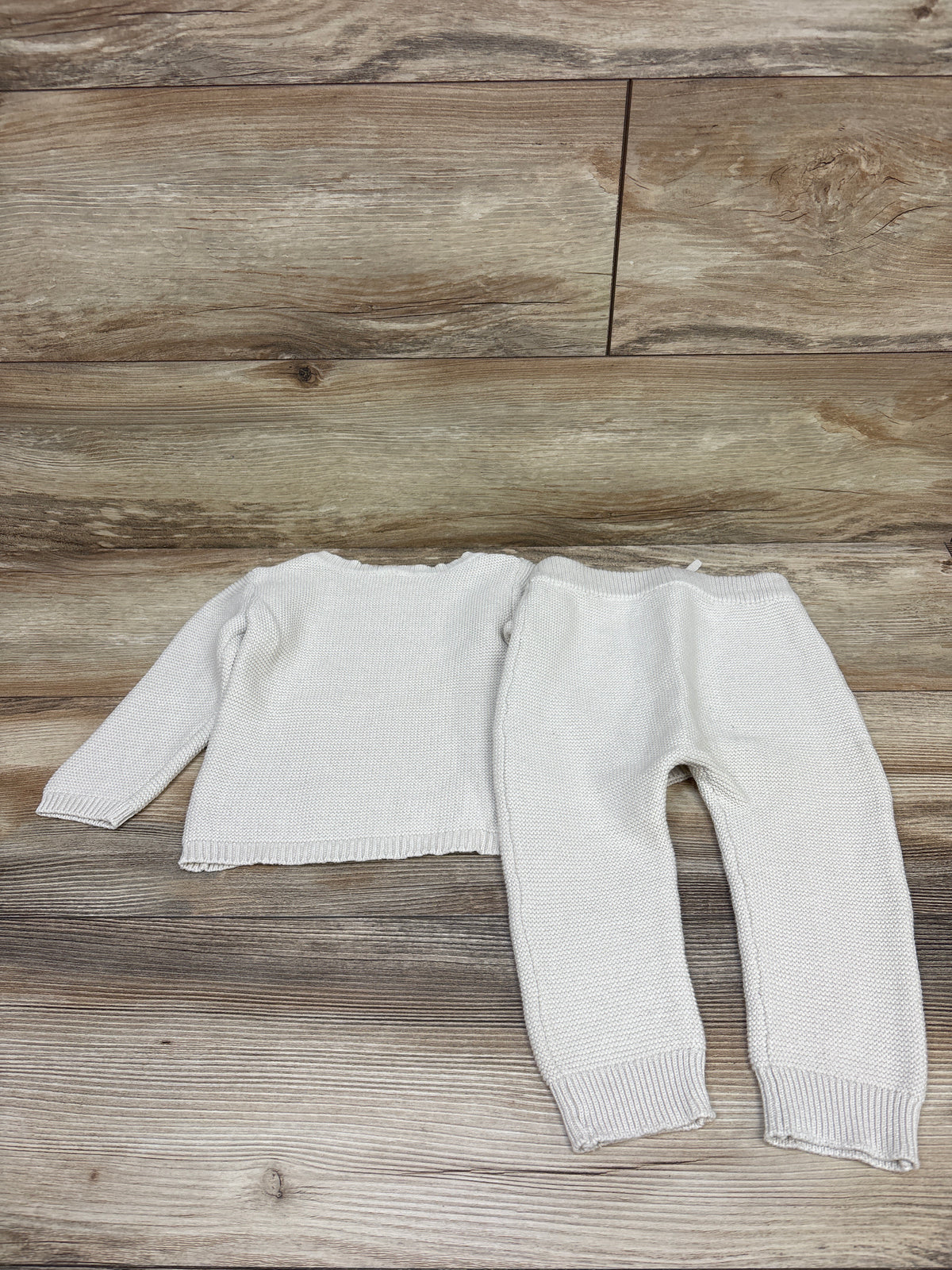 Just One You 2pc Knit Sweater & Pants Set Cream sz 18m