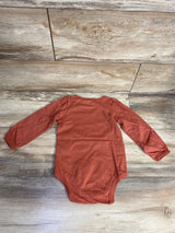 NEW Okie Dokie Long Puff Sleeve Bodysuit Terra Cotta sz 24m