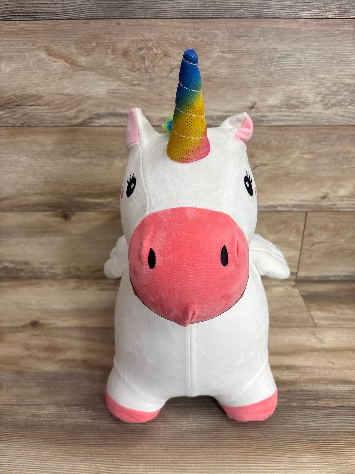 iPlay iLearn Bouncy Pals Hopping Unicorn White