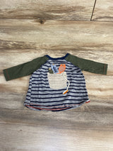 Mud Pie Fish Applique Raglan Shirt Green sz 12-18m - Me n Mommy To Be