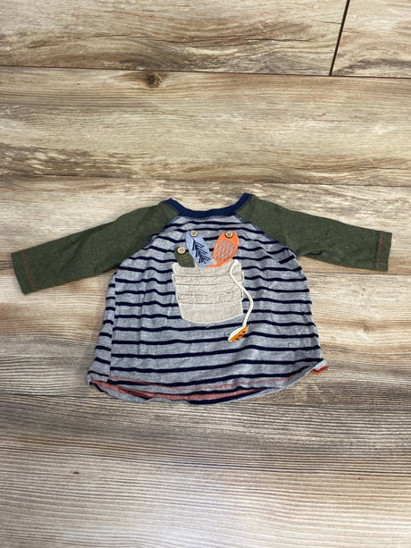 Mud Pie Fish Applique Raglan Shirt Green sz 12-18m - Me n Mommy To Be