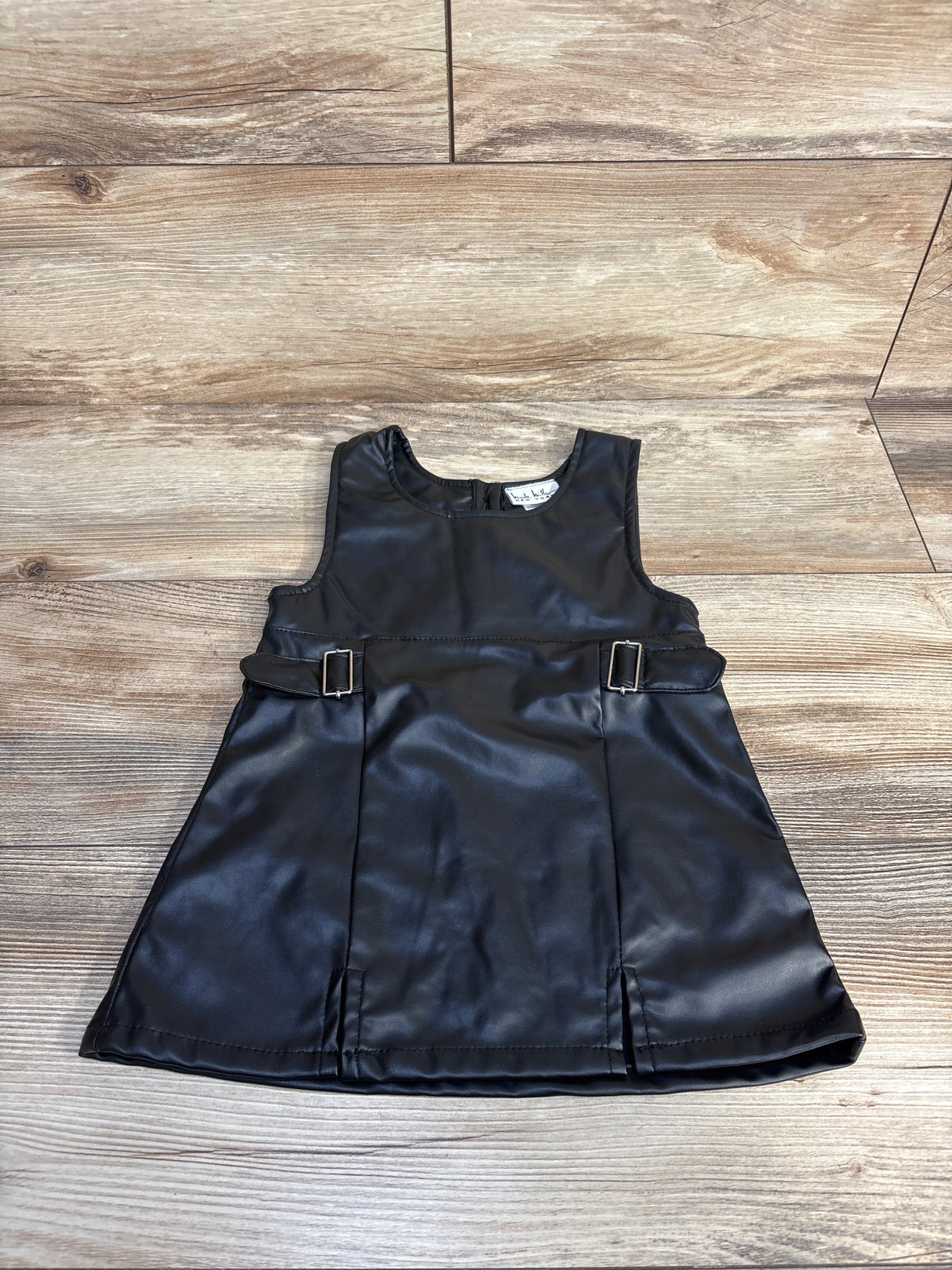 Nicole Miller Leather Dress Black sz 18m