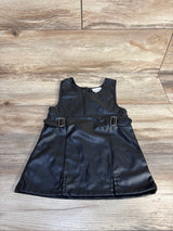 Nicole Miller Leather Dress Black sz 18m