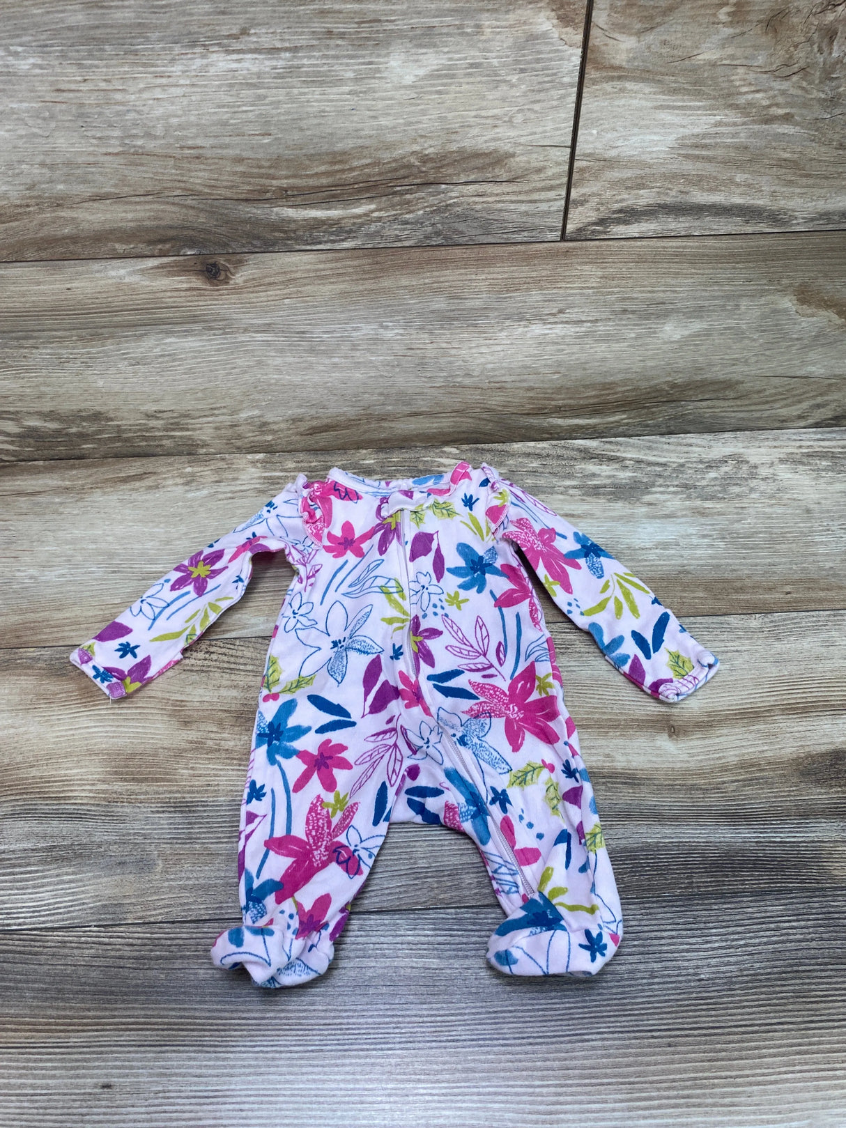 Just One You Floral Sleeper Pink sz Newborn