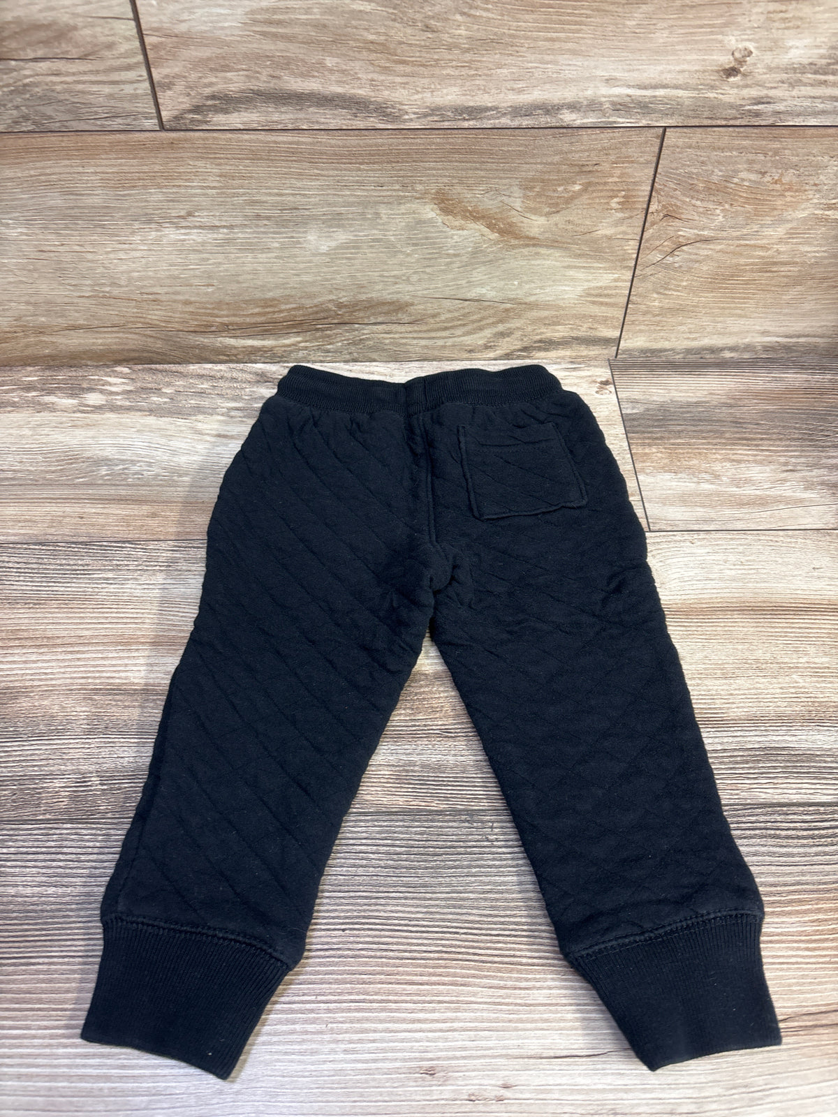 Cat & Jack Quilted Drawstring Joggers Black sz 2T