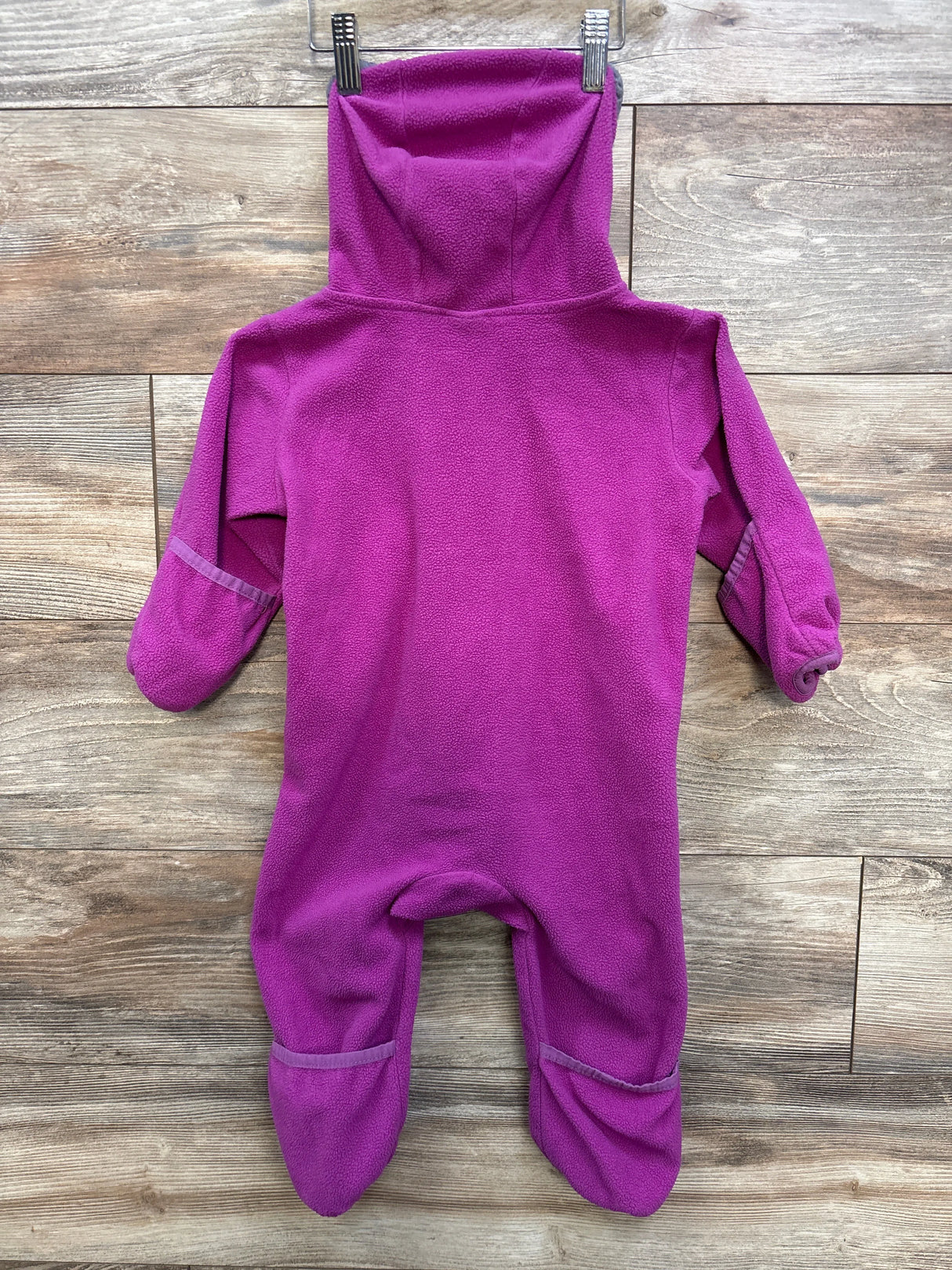 Cuddle Club Bear Fleece Bunting Purple sz 3T - Me n Mommy To Be