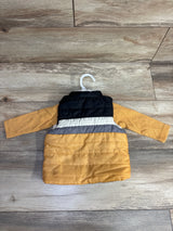 Little Rickey's 2pc Puffer Vest & Waffle Knit Shirt Set Yellow sz 6-9m