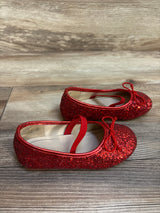 Dream Pairs Belle-01 Mary Jane Flats Red Glitter sz 8c
