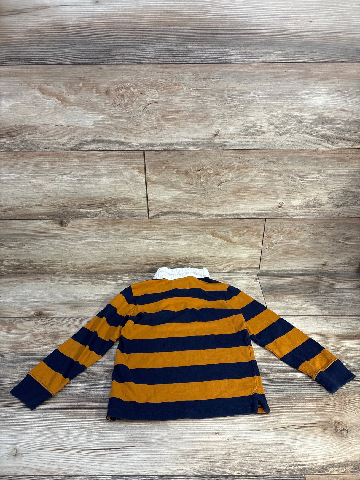 Cat & Jack Striped Polo Shirt Navy sz 5T