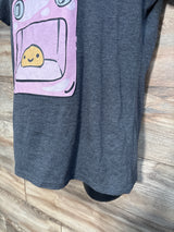 Port & Company Maternity 'Bun in The Oven' Shirt Grey sz Large