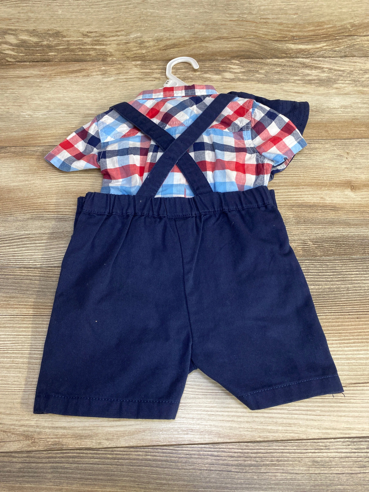 NEW Tommy Bahama 3pc Shortall Set Red/Navy sz 9m