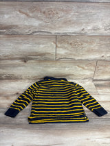 Old Navy Striped 1/4 Zip Polo Shirt Navy sz 4T