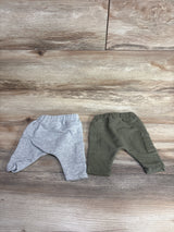 Little Planet Organic 2pk Pull On Pants Grey sz Newborn