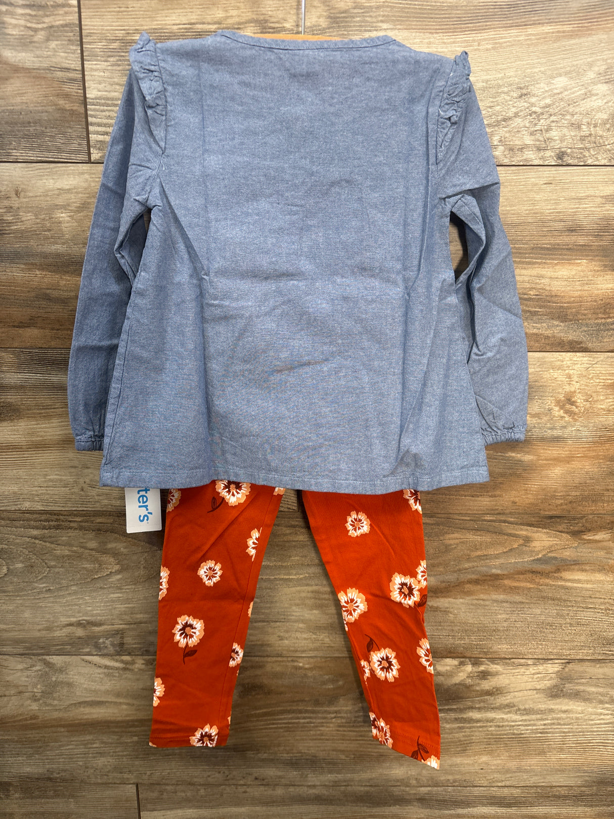 NEW Carter's 2pc Chambray Top & Legging Set