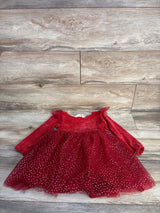 H&M Sweater Knit Tulle Dress Red sz 3-4T