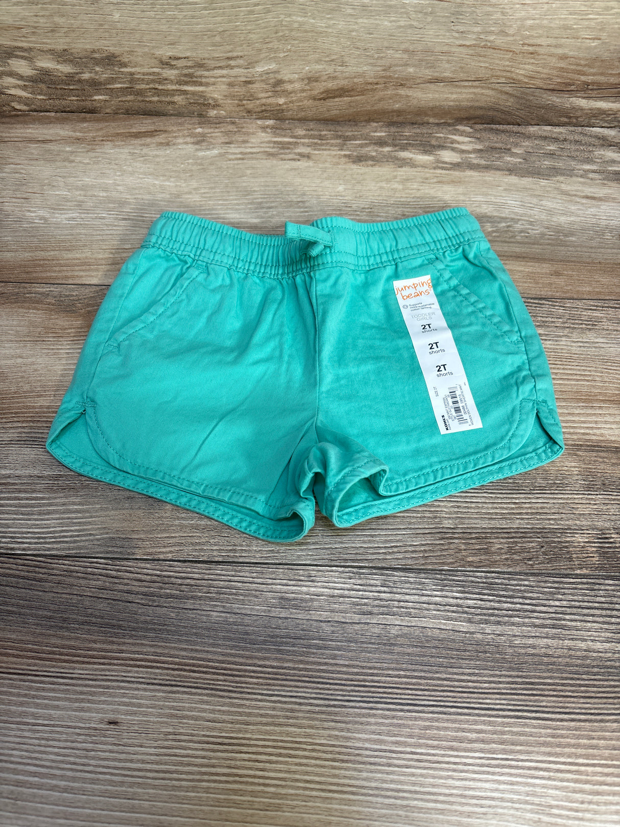 NEW Jumping Beans Woven Dolphin Short Mint sz 2T