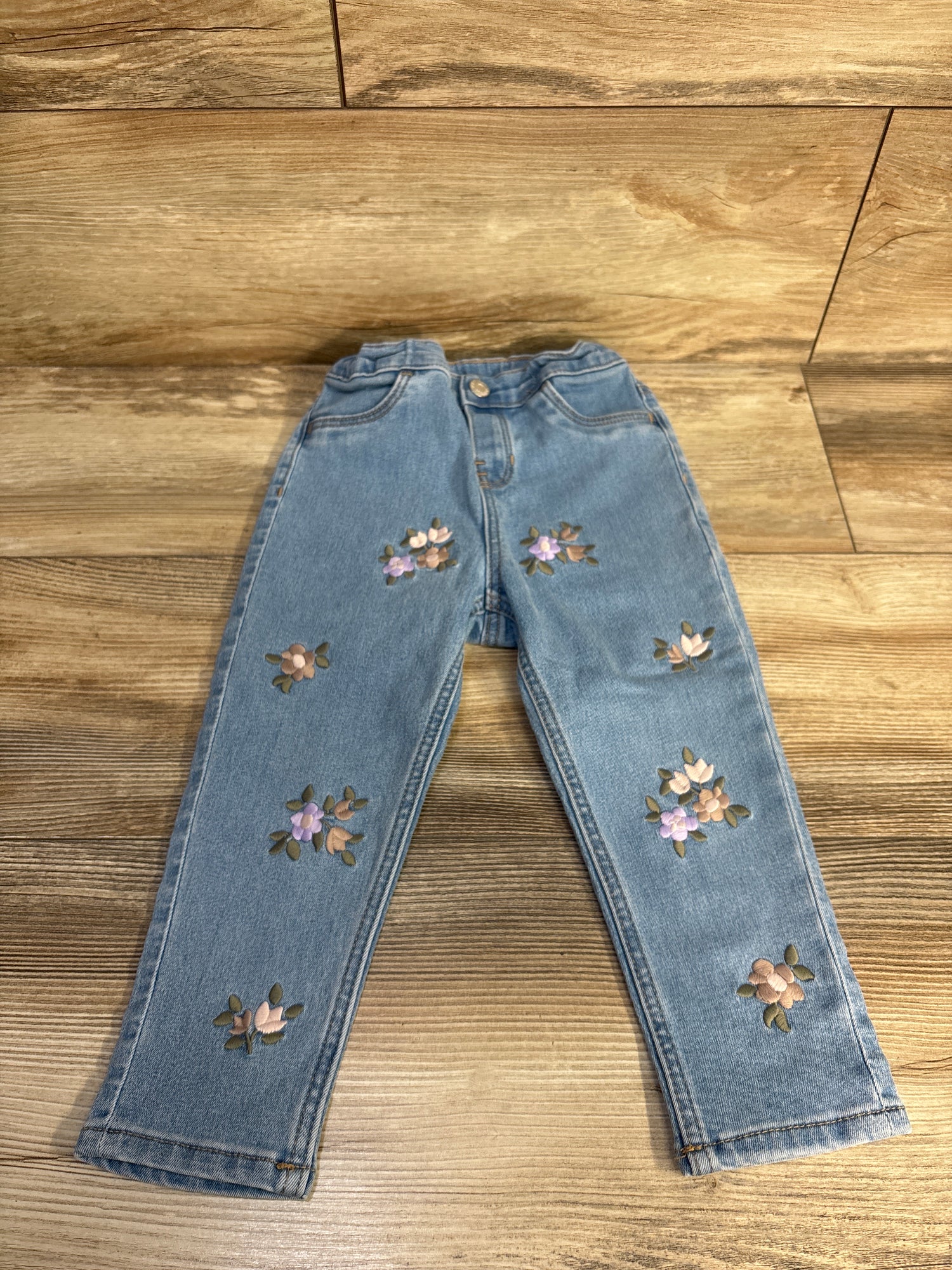 H&M Embroidered Jeans Blue sz 2T