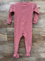 Primary Organic Striped Sleeper Red sz 18-24m