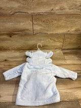 NEW Hudson Baby Hooded Bath Robe Elephant Blue sz 0-9m