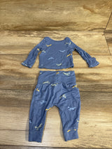 Child Of Mine 2pc Viscose Shirt & Pants Set Blue sz Preemie