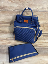 ROSEGIN Diaper Bag Backpack with Changing Pad - Navy