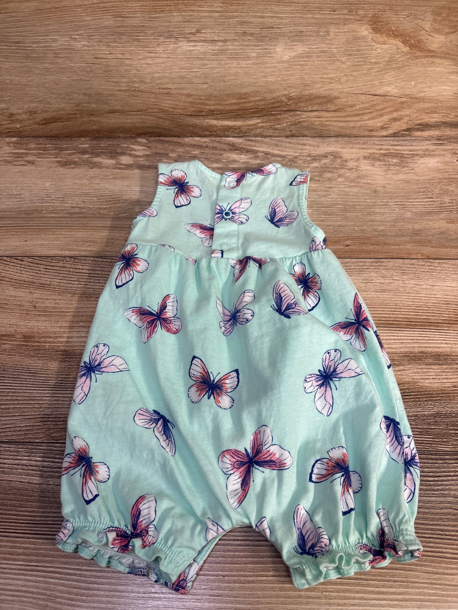 Carter's Butterfly Shortie Romper Blue sz 6m